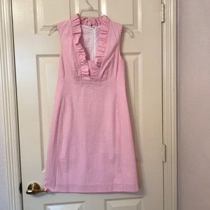 Lilly Pulitzer seersucker dress.